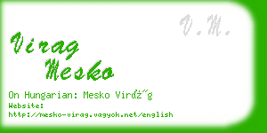 virag mesko business card